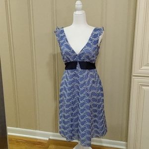Lithe Anthropologie Silk Waterleaf Dress